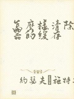 怎么样清除浏览器的缓存