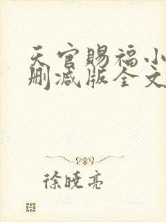 天官赐福小说无删减版全文
