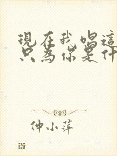 现在我唱这首歌只为你是什么歌