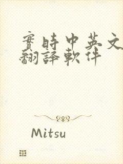 实时中英文对话翻译软件