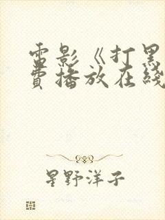 电影《打黑》免费播放在线观看国语