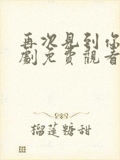 再次见到你电视剧免费观看全集