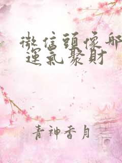 微信头像哪个好 运气聚财