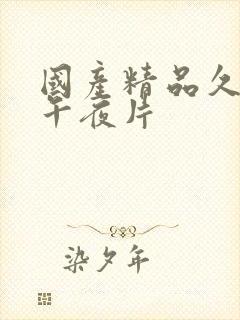 国产精品久久久午夜片