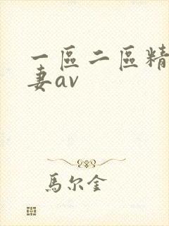 一区二区精品人妻av