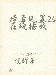 扫毒风暴25集在线播放