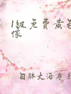 1级免费黄色录像