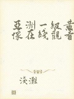 亚洲一级黄色录像在线观看