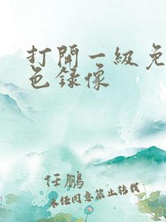 打开一级免费黄色录像