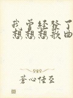 我曾经发了疯的想想想歌曲