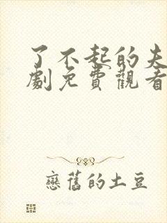 了不起的夫人短剧免费观看全集高清