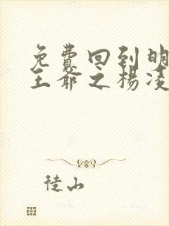 免费回到明朝当王爷之杨凌传