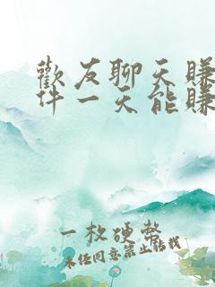 欢友聊天赚钱软件一天能赚多少钱