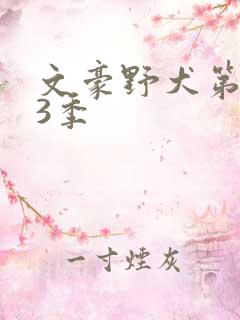 文豪野犬第季第3季