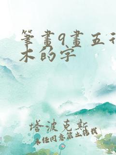 笔画9画五行属木的字
