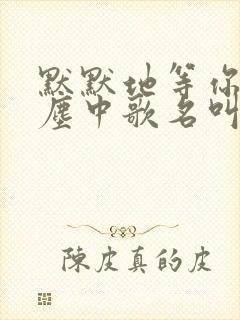 默默地等你在红尘中歌名叫什么