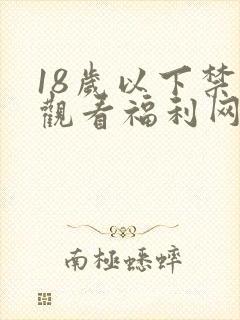 18岁以下禁止观看福利网站