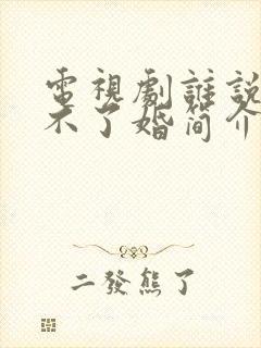 电视剧谁说我结不了婚简介