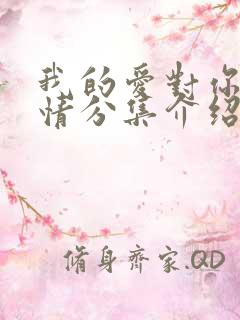 我的爱对你说剧情分集介绍