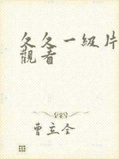 久久一级片免费观看