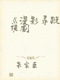 《漫影寻踪》电视剧