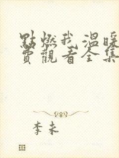 点燃我温暖你免费观看全集完整版高清