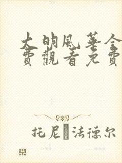 大明风华全集免费观看免费