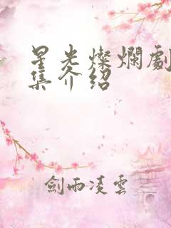 星光灿烂剧情分集介绍