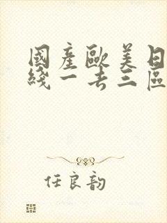 国产欧美日韩在线一去三区