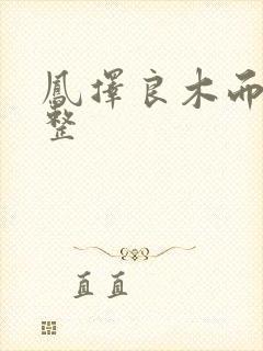 凤择良木而栖完整