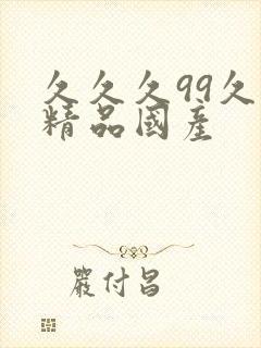 久久久99久久精品国产