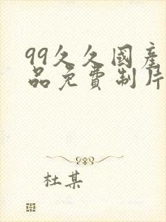 99久久国产精品免费制片