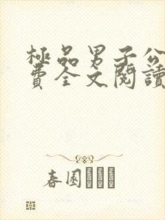 极品男子公寓免费全文阅读类型