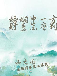 婚姻中一方出轨财产怎么判