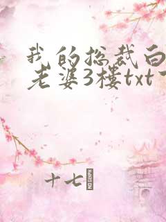 我的总裁白富美老婆3楼txt下载