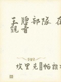 王牌部队 在线观看