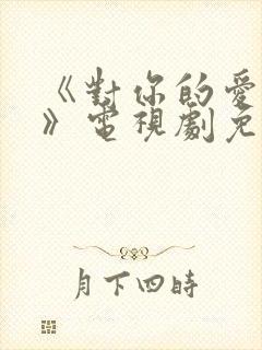 《对你的爱很美》电视剧免费观看