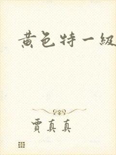 黄色特一级大片