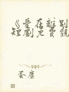 《爱在离别后》短剧免费观看