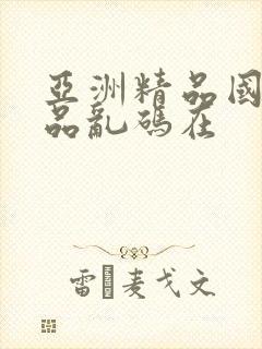 亚洲精品国产精品乱码在