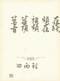 草莓视频在线观看视频在线观看入口