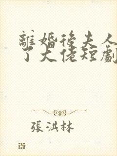 离婚后夫人她成了大佬短剧免费观看
