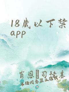 18岁以下禁入app