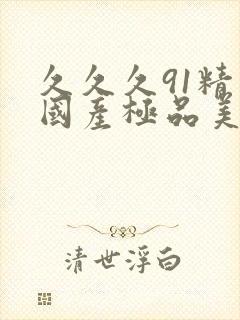 久久久91精品国产极品美女