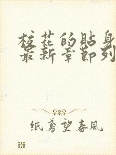 校花的贴身高手最新章节列表最