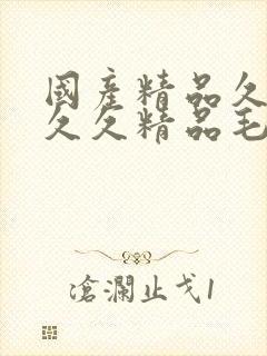 国产精品久久久久久精品毛片