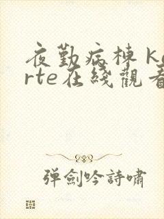 夜勤病栋 karte在线观看