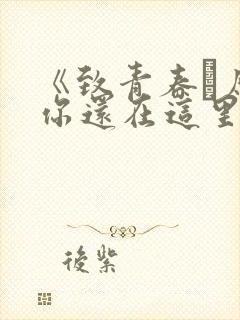 《致青春·原来你还在这里》电影