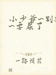 小少爷~别揉了~要尿了