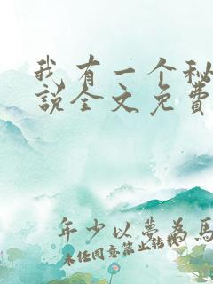 我有一个秘密小说全文免费阅读